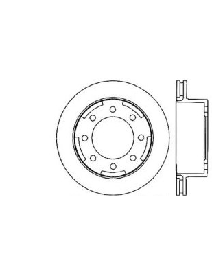 Centric C-Tek 121.66044 Brake Disc - Plain Surface Sold Individu