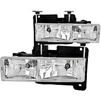 Anzo Driver And Passenger Side (Set Of 2) Headlight Anzo Crystal